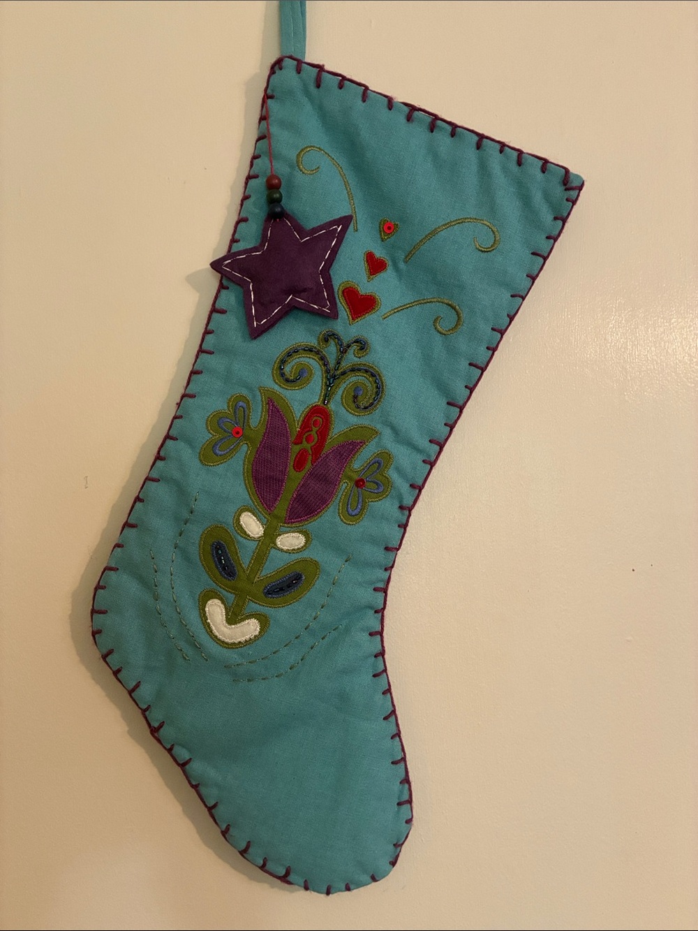 Beaded-Embroidered Sticking
